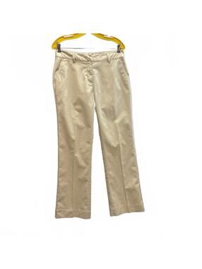 Adidas Light Khaki Chino Pants Women's Size 6 Boot Cut Stretch Lightweight